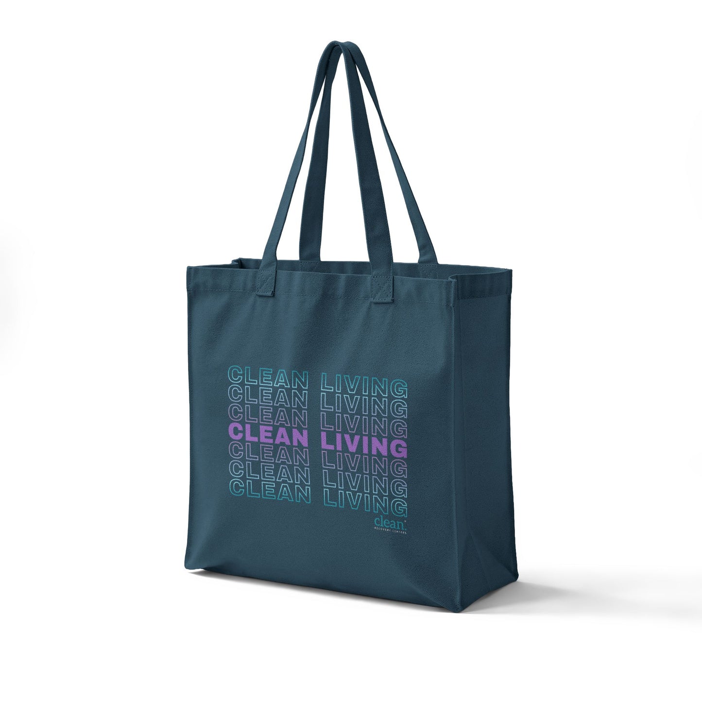 Clean Living Reusable Canvas Grocery Bag