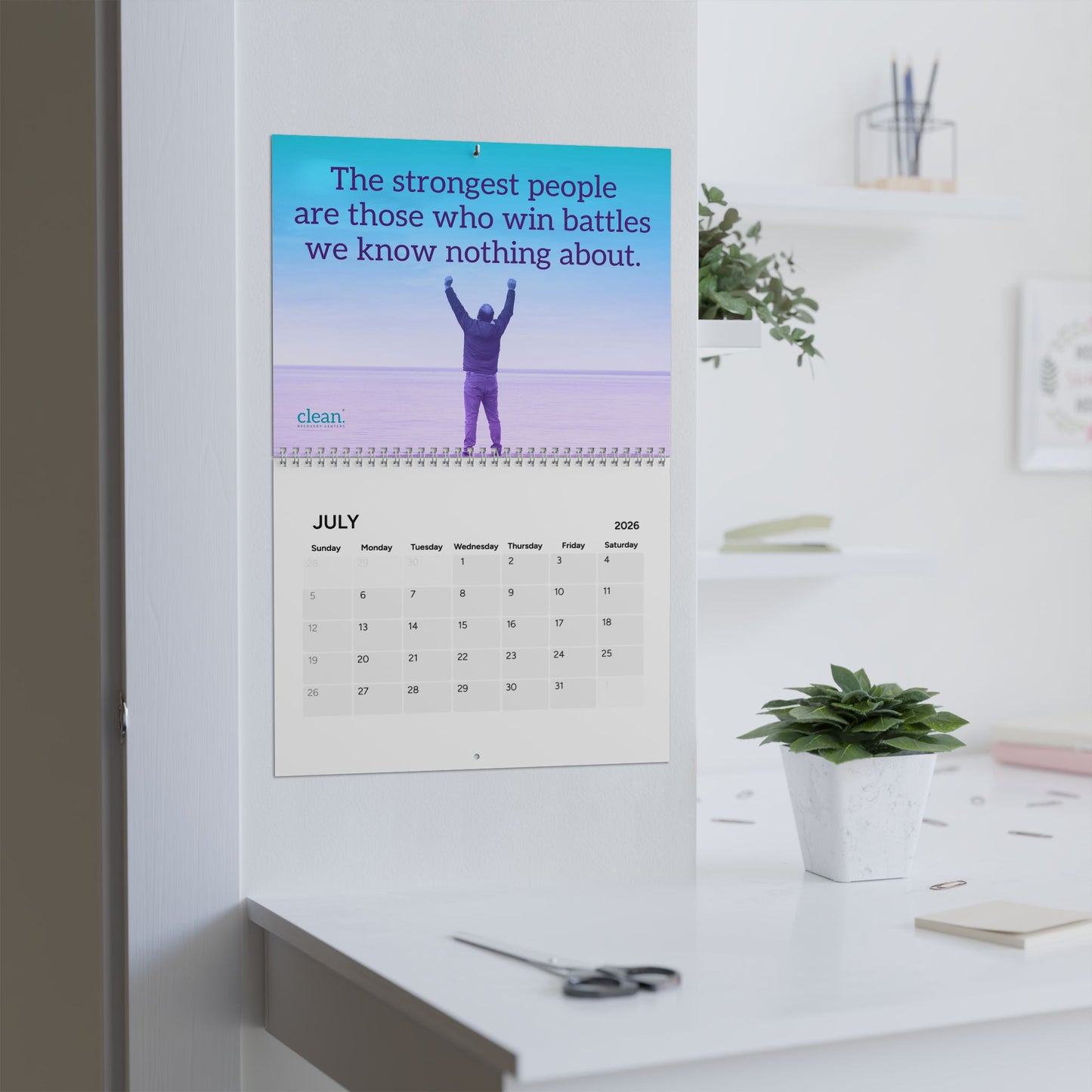 Clean 2026 Wall Calendar