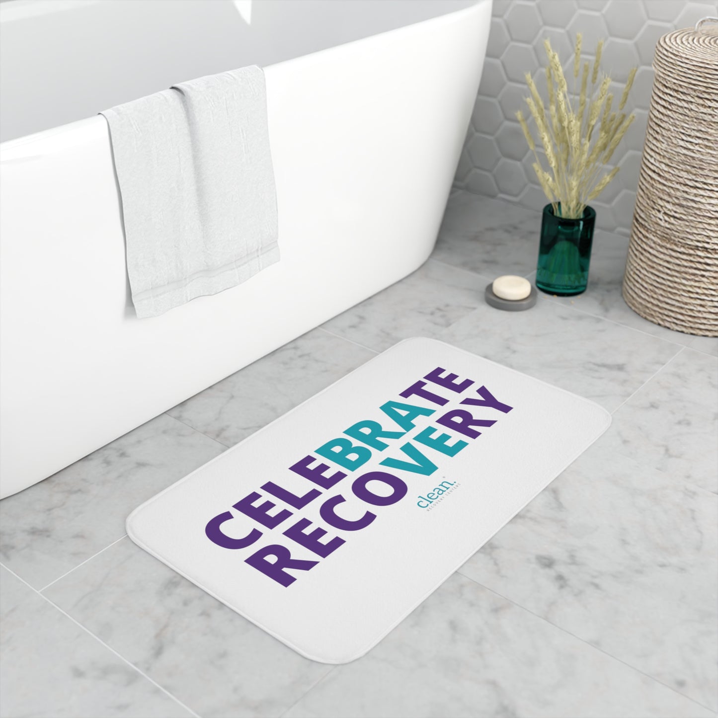 Celebrate Recovery Memory Foam Bath Mat