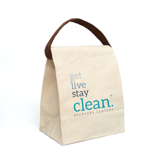 Get, Live, Stay Clean Canvas Lunch Bag