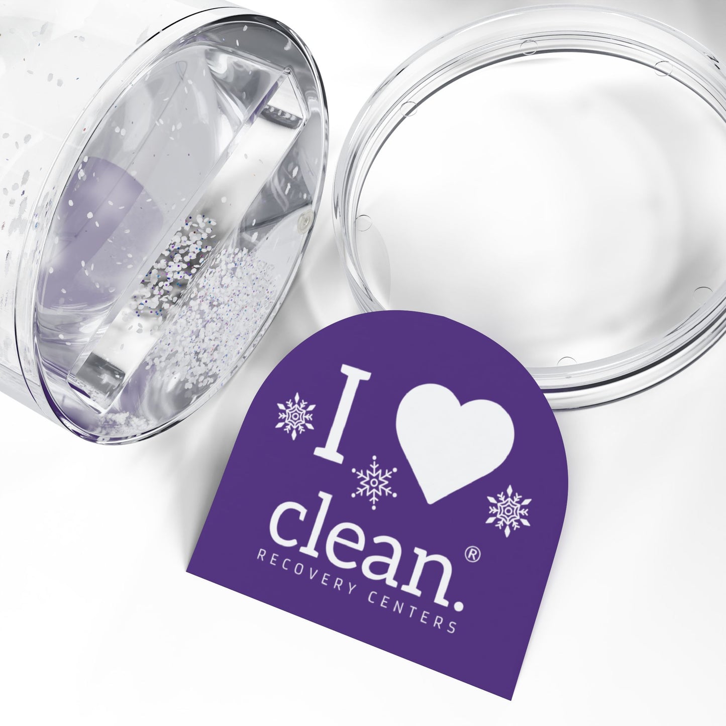 I Love Clean Snow Globe