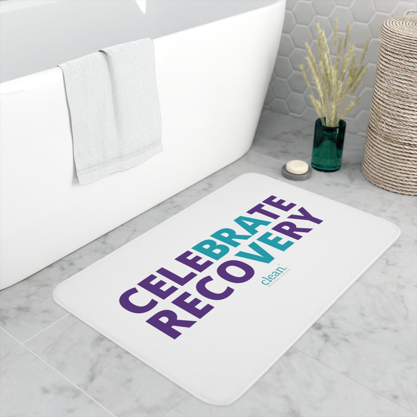 Celebrate Recovery Memory Foam Bath Mat