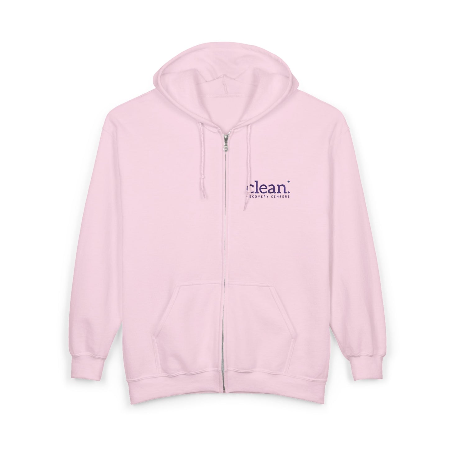 Clean Logo Embroidered Full-Zip Hoodie