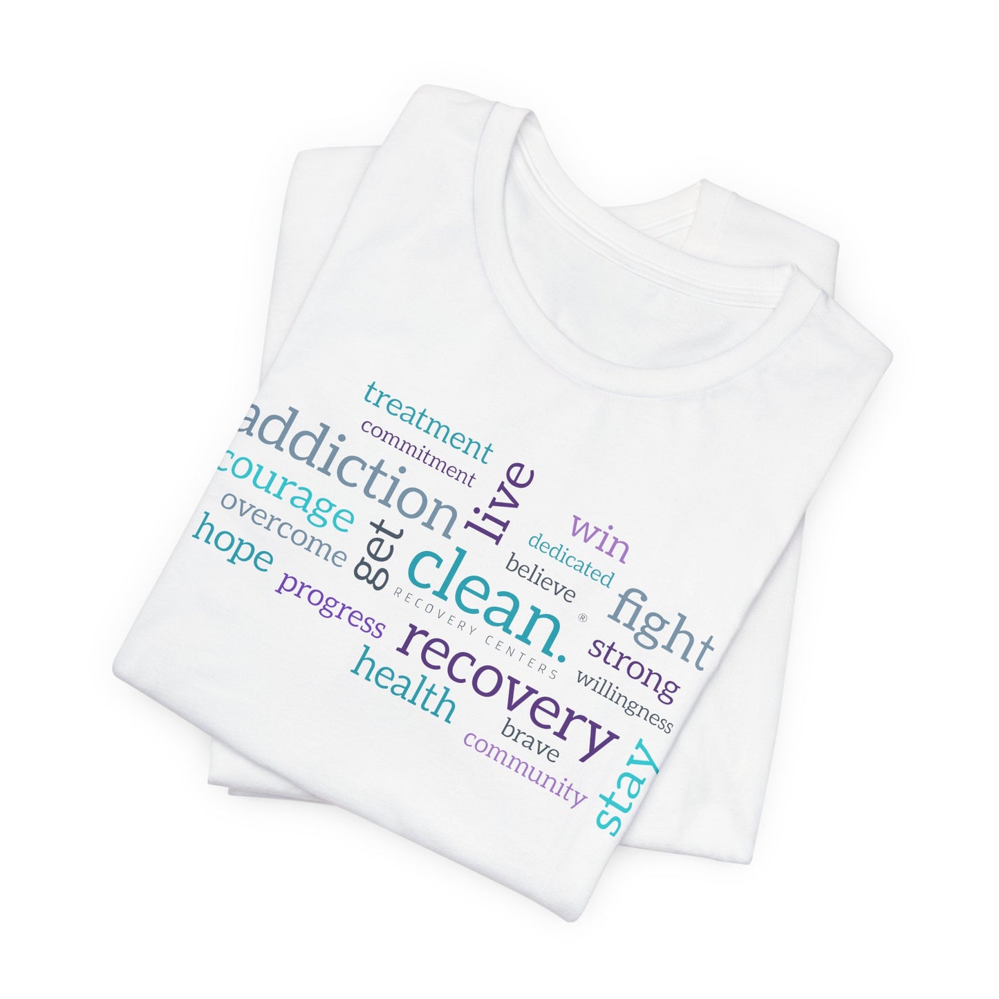 Clean Word Cloud Jersey Short Sleeve Tee