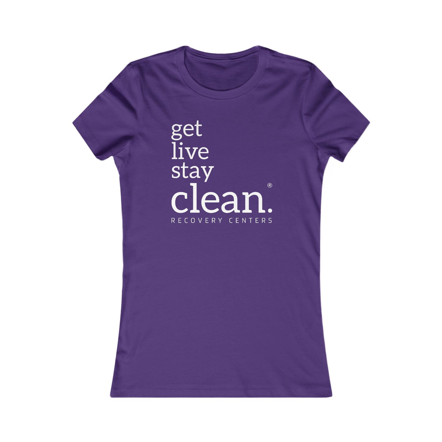 Women's Get, Live, Stay Clean Logo Tee