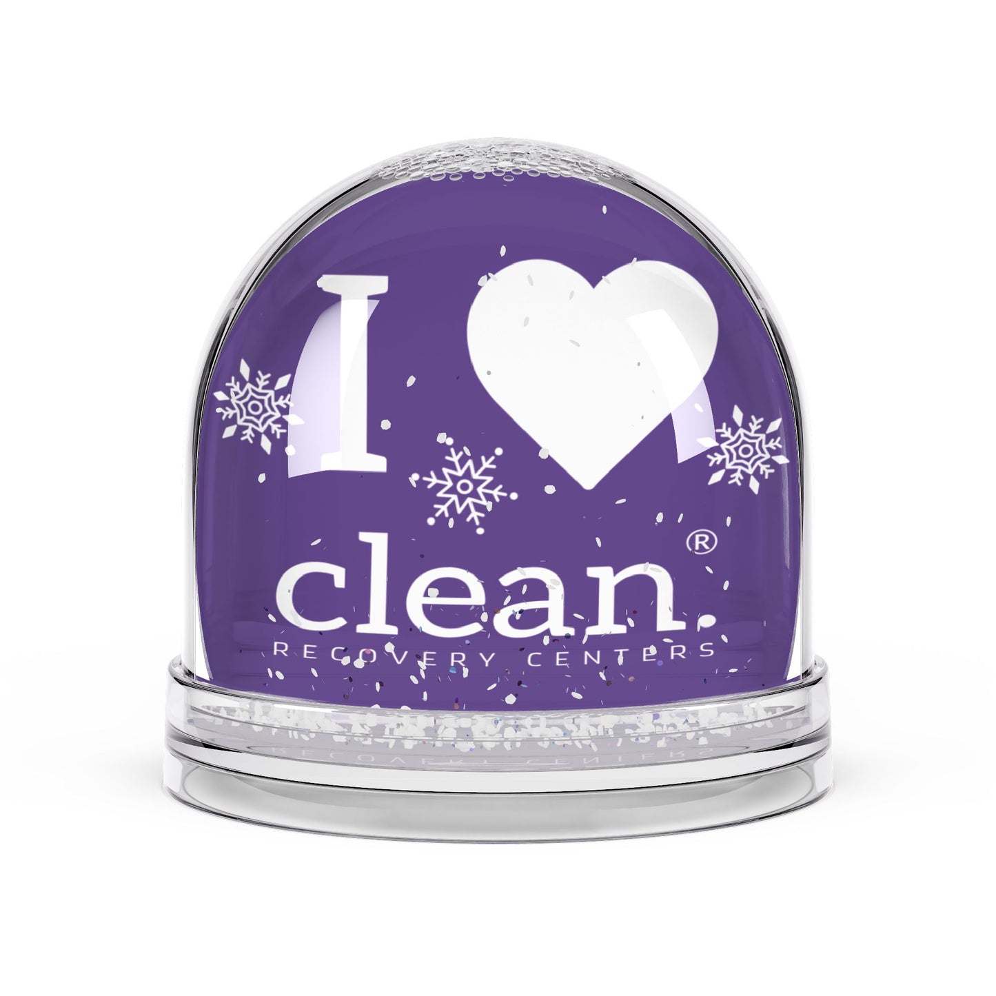 I Love Clean Snow Globe