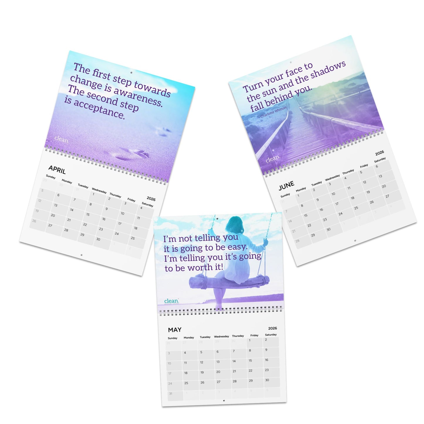 Clean 2026 Wall Calendar