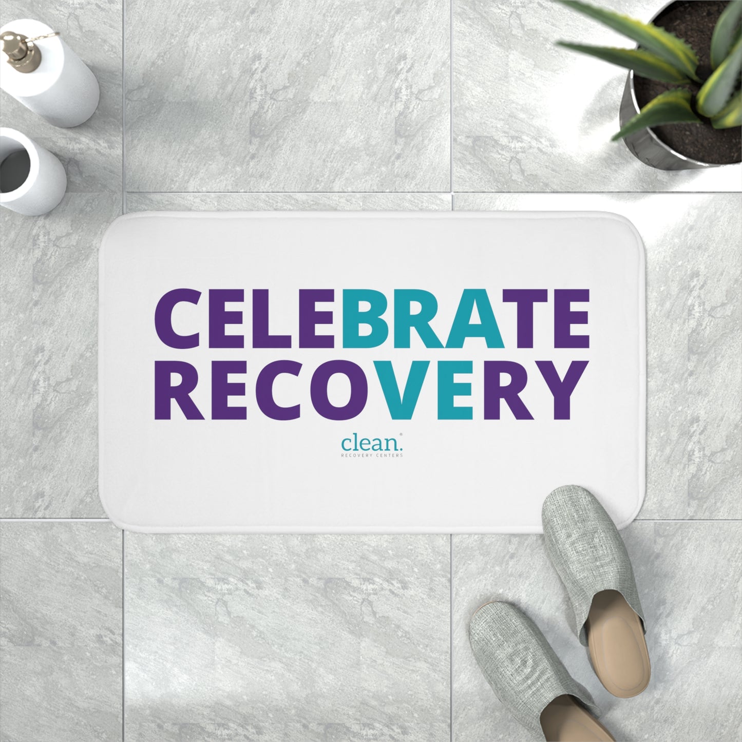 Celebrate Recovery Memory Foam Bath Mat