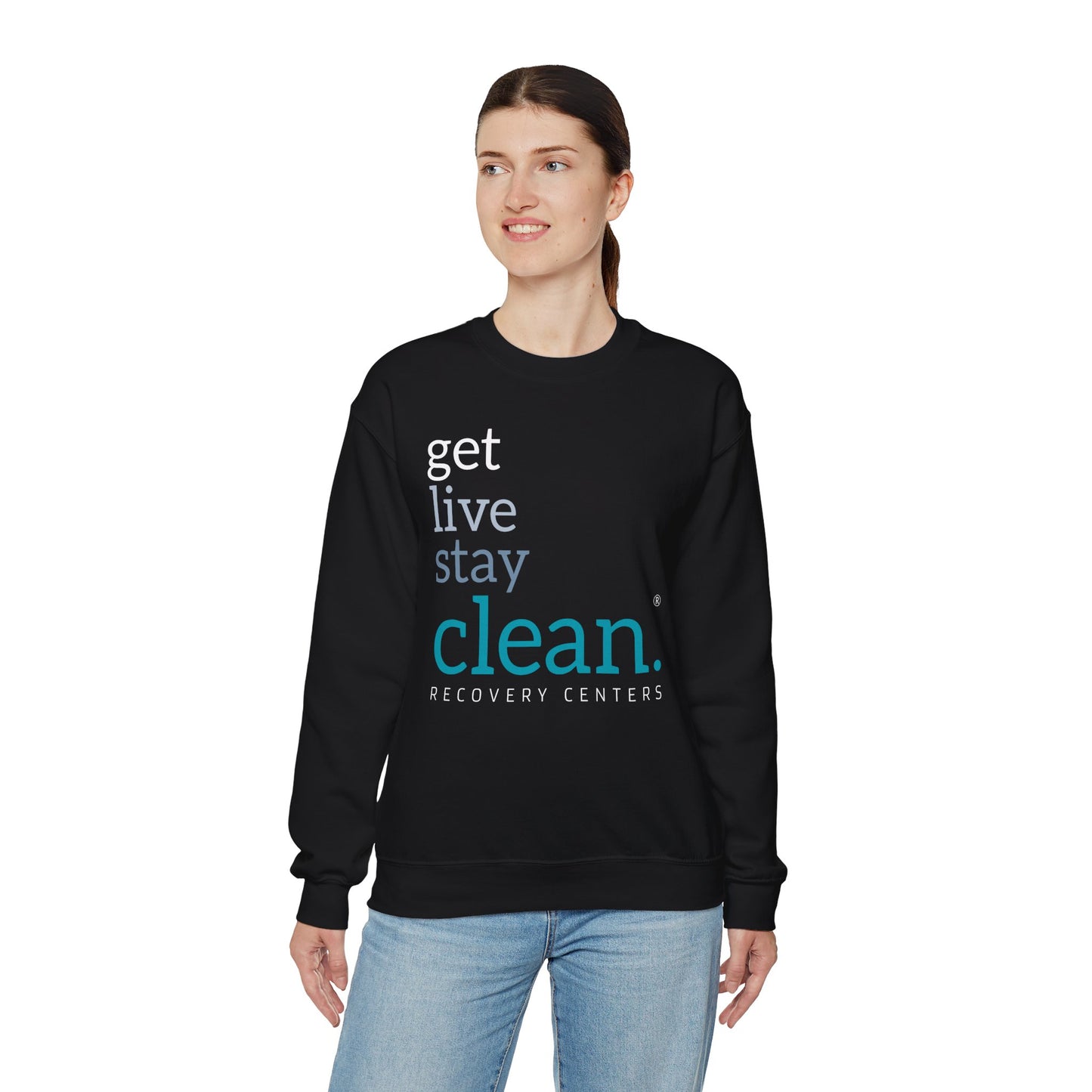 Get, Live, Stay Clean Crewneck Sweatshirt