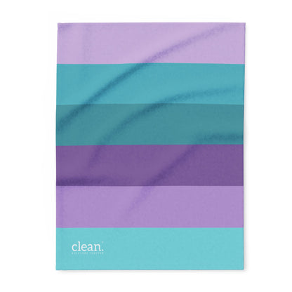 Clean Coastal Colorblock Throw Blanket