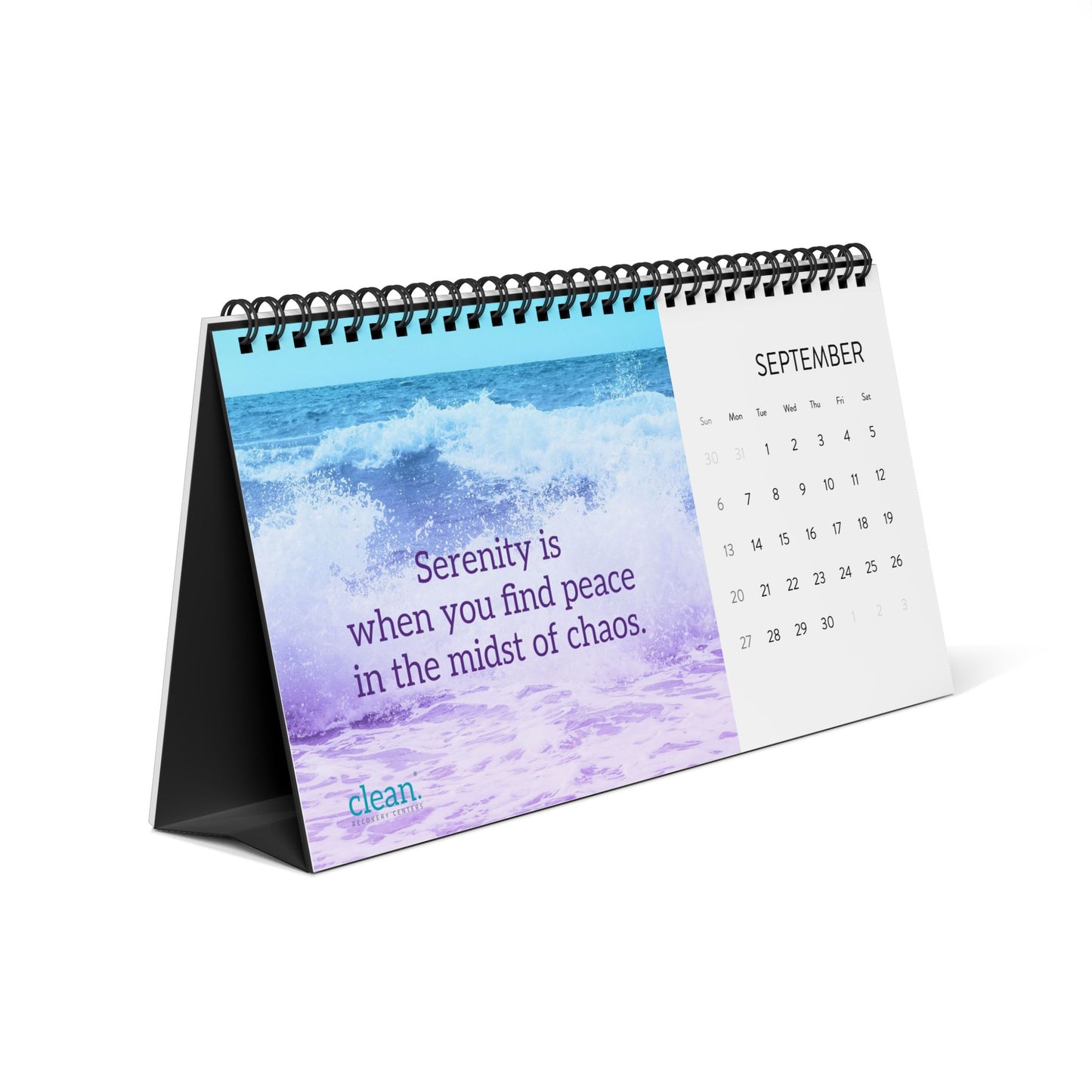 Clean Recovery Centers 2026 Desktop Calendar