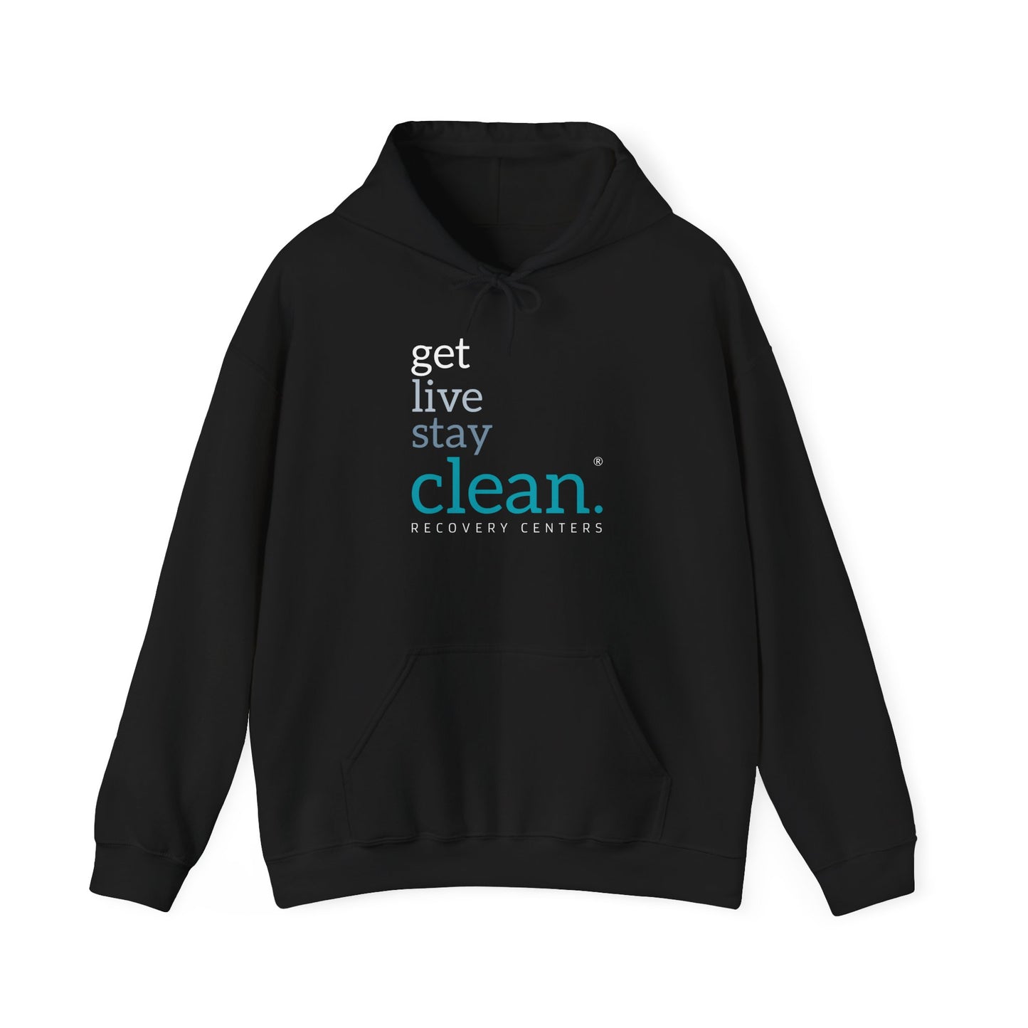 Get, Live, Stay Clean Logo Hooded Sweatshirt
