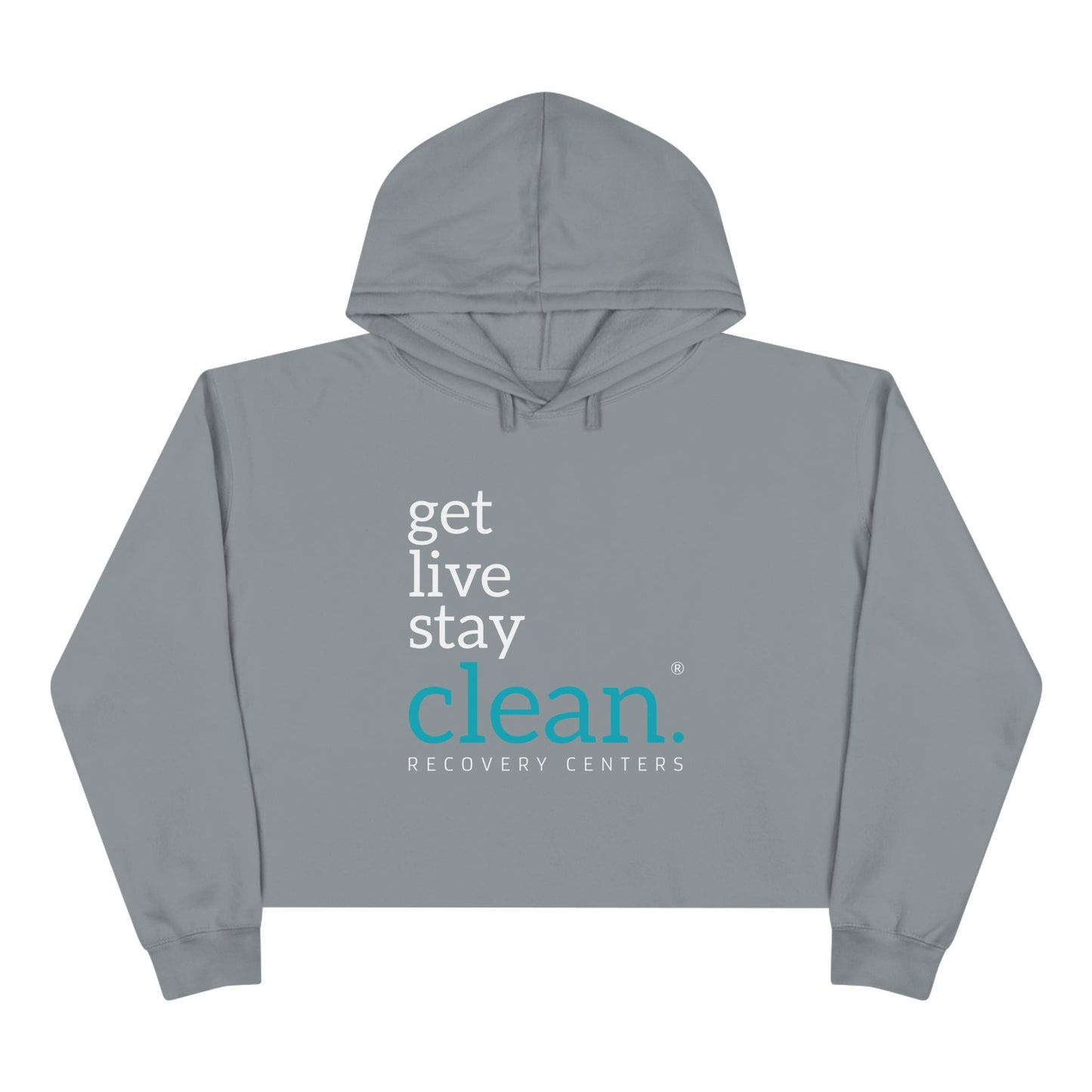 Get, Live, Stay Clean Cropped Hoodie