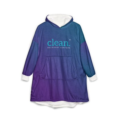Clean Gradient Hooded Wearable Blanket