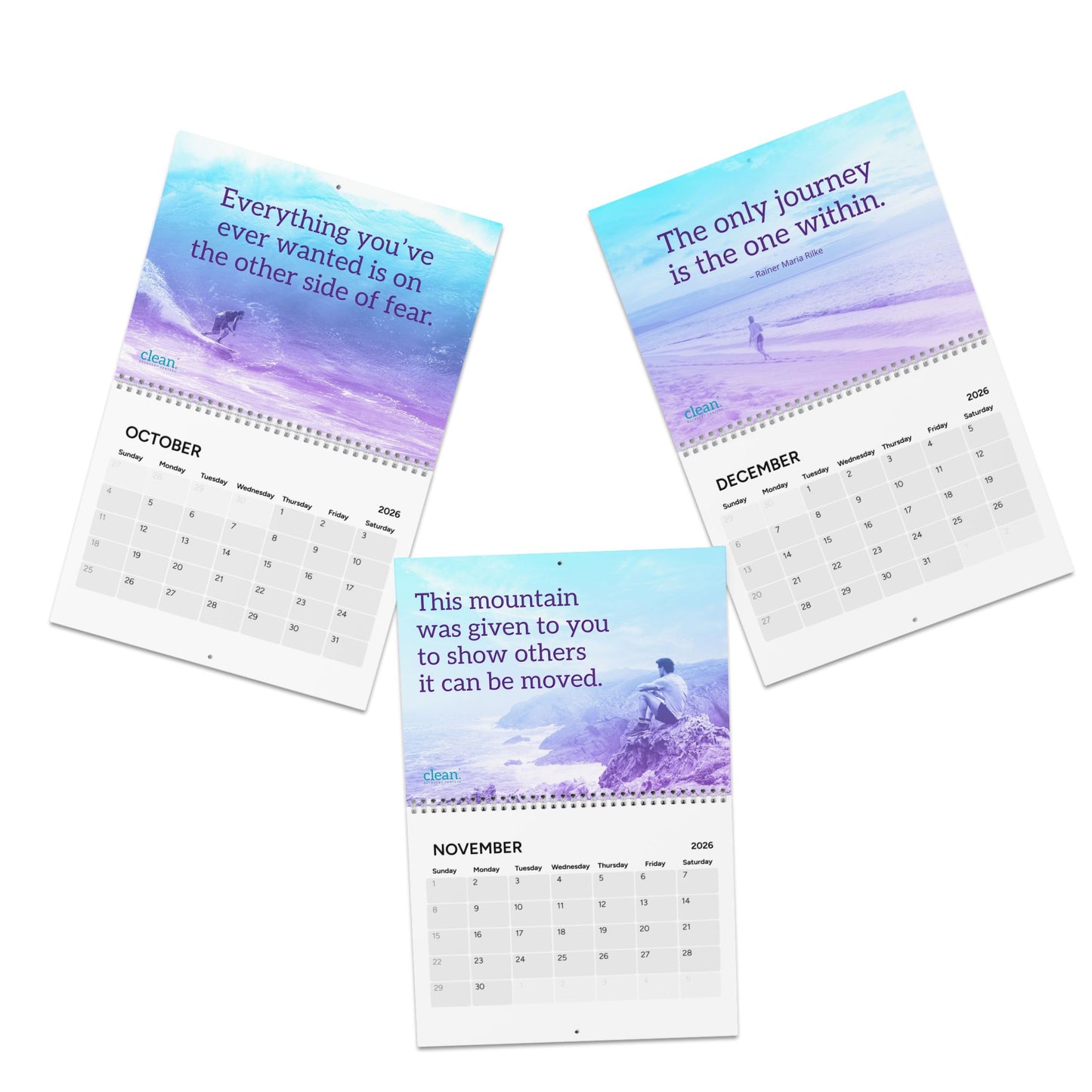 Clean 2026 Wall Calendar
