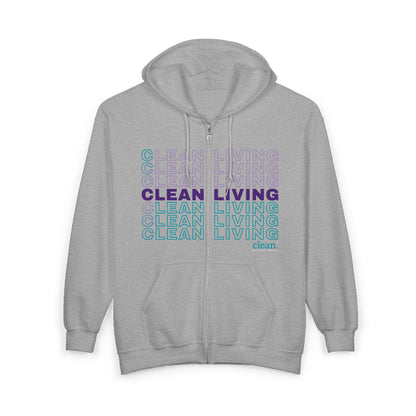 Clean Living Zip Hoodie