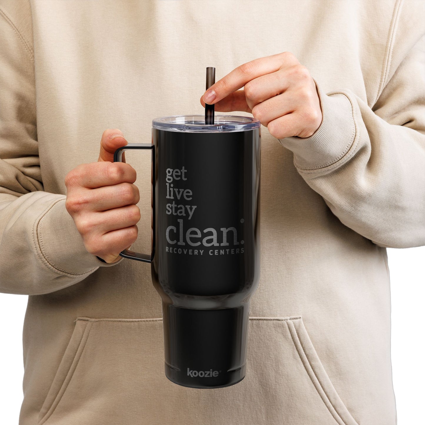 Get Live Stay Clean 40oz Engraved Tumbler