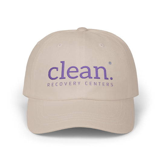 Clean Logo Embroidered Classic Cap - Purple logo
