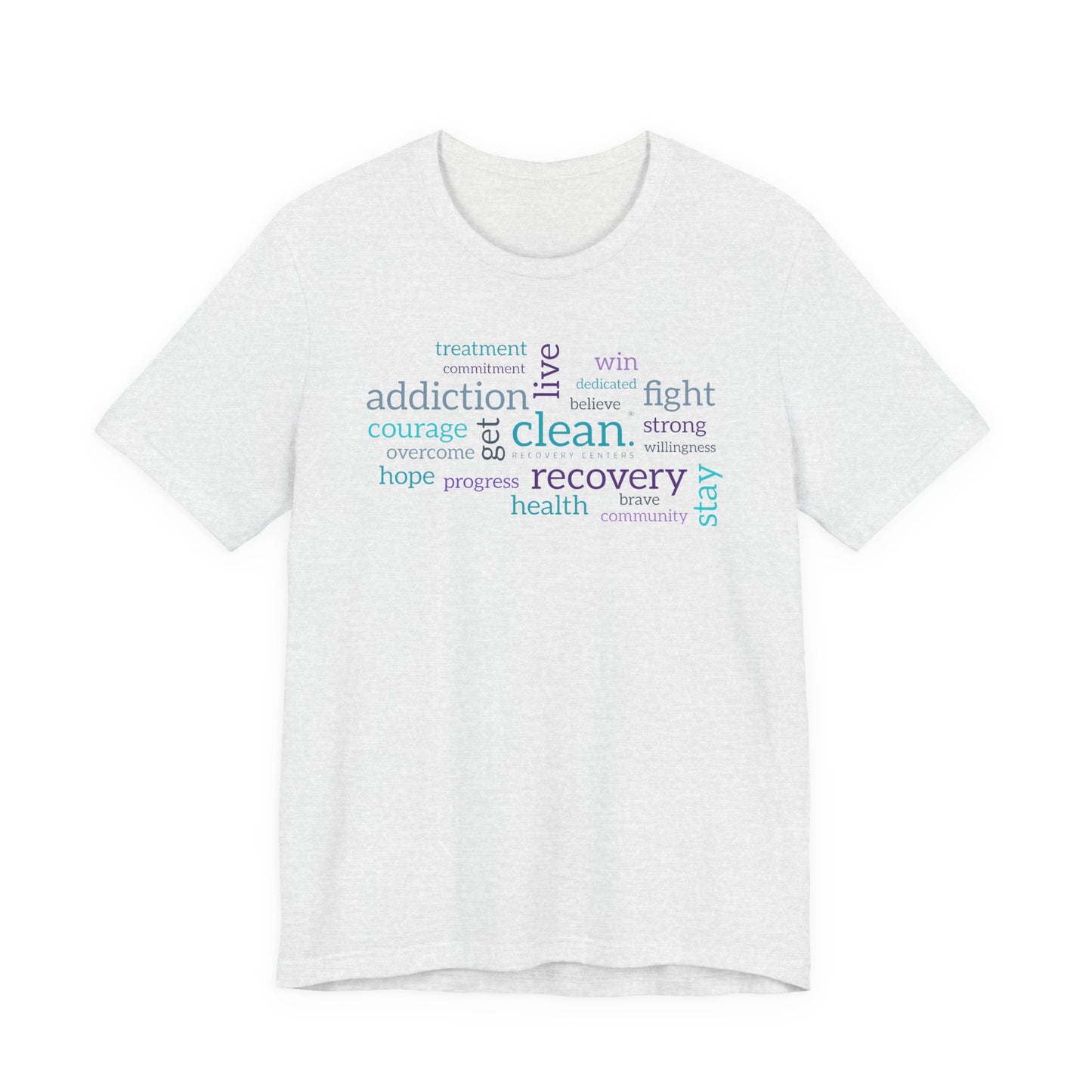 Clean Word Cloud Jersey Short Sleeve Tee