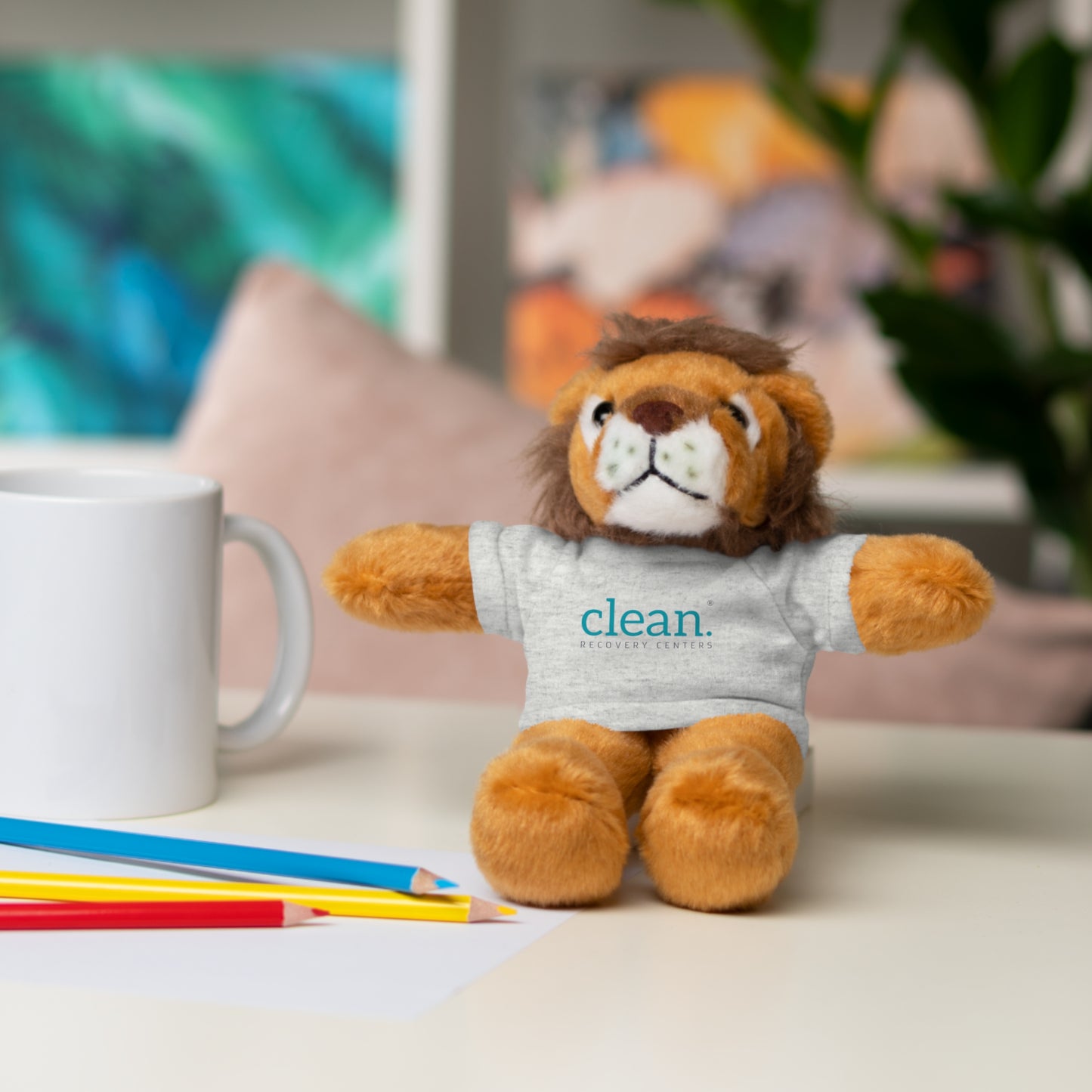 Plush Animals with Clean Logo Tee