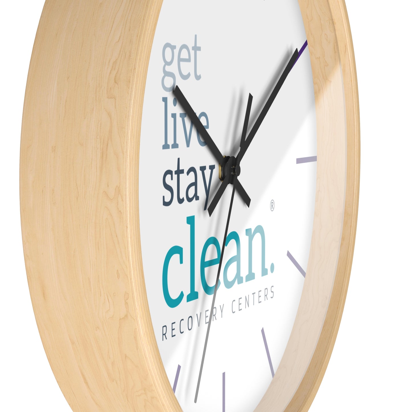 Get, Live, Stay Clean Wall Clock
