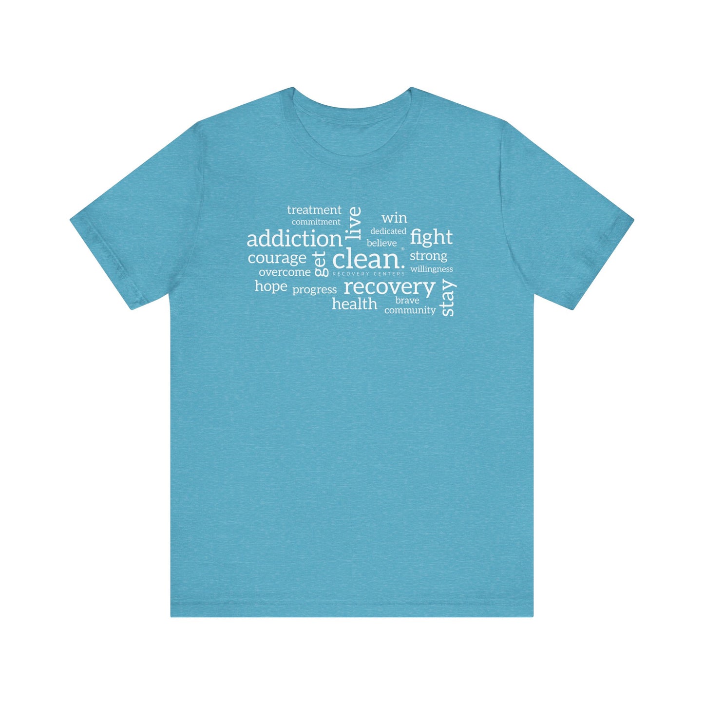 Clean Word Cloud Jersey Short Sleeve Tee