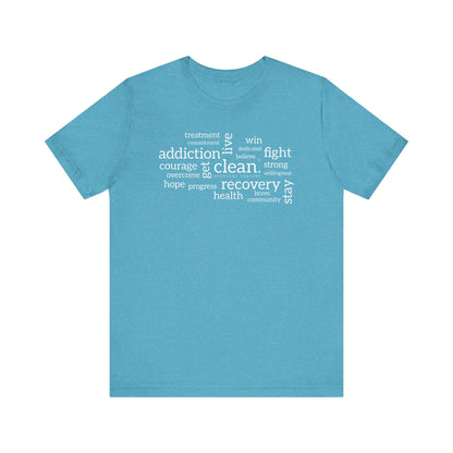Clean Word Cloud Jersey Short Sleeve Tee