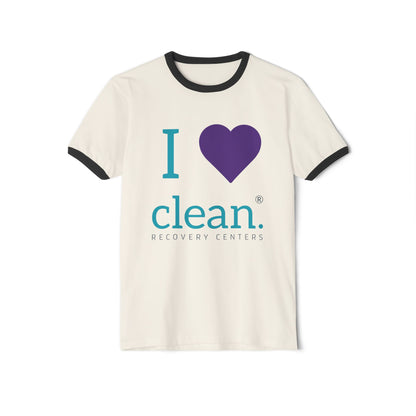 I Love Clean Cotton Ringer T-Shirt