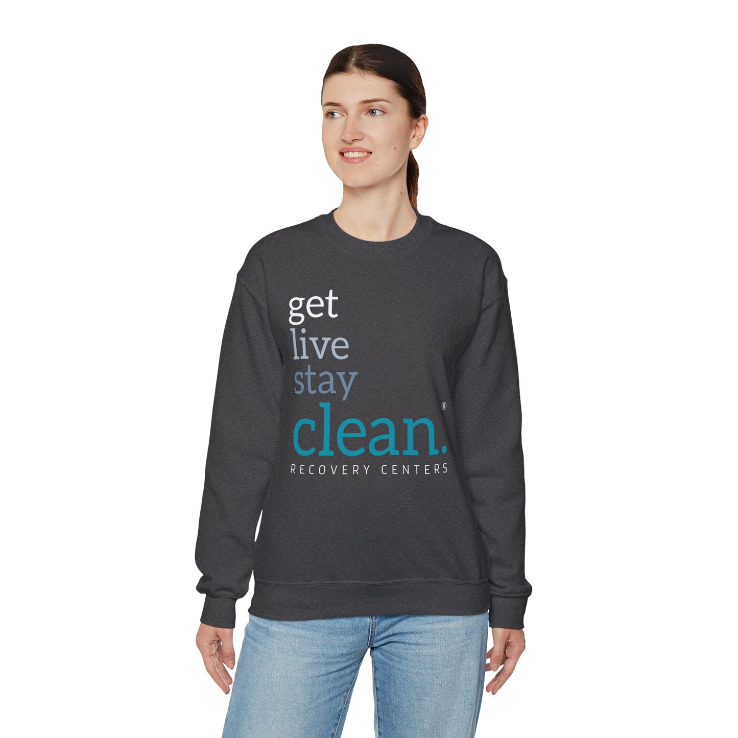 Get, Live, Stay Clean Crewneck Sweatshirt