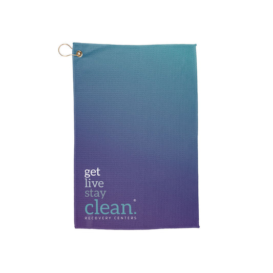 Gradient Get Live Stay Clean Microfiber Golf Towel