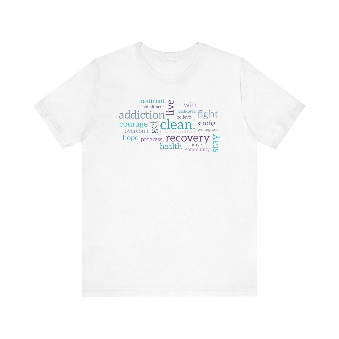Clean Word Cloud Jersey Short Sleeve Tee