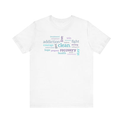 Clean Word Cloud Jersey Short Sleeve Tee
