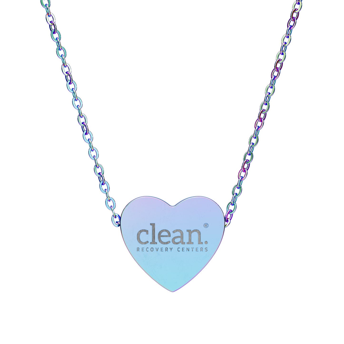 Clean Logo Engraved Heart Necklace
