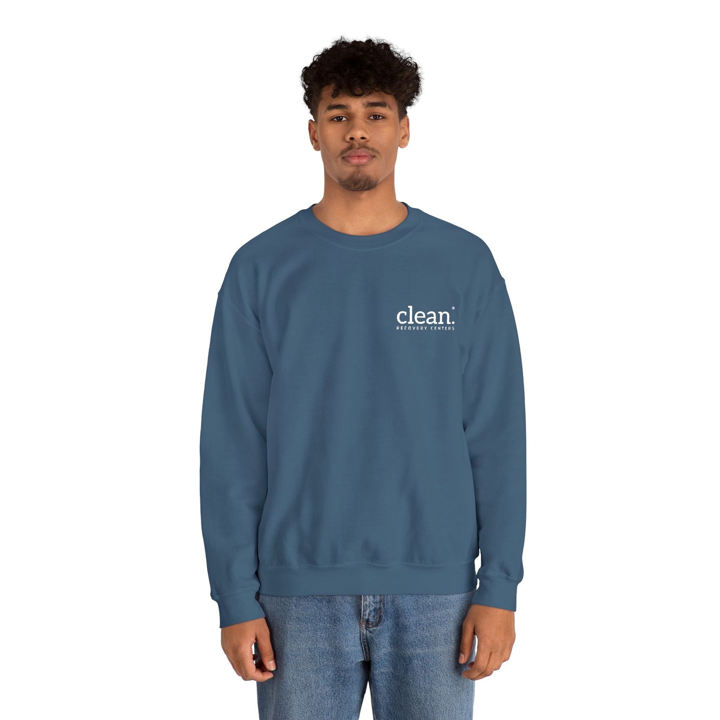 Clean Logo Embroidered Crewneck Sweatshirt