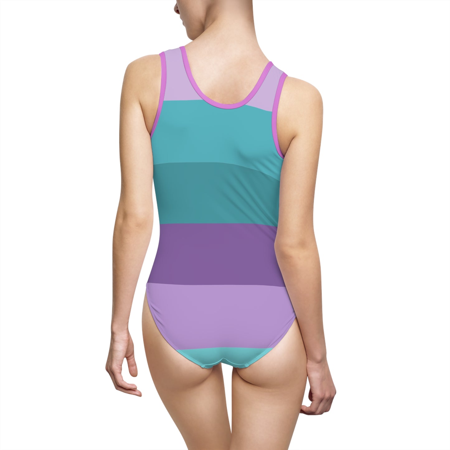 Clean Coastal Colorblock Women's One-Piece Swimsuit