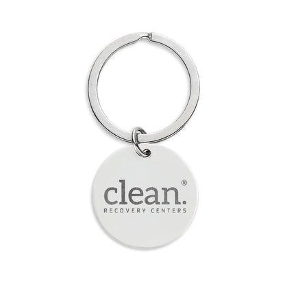 Clean Logo Engraved Keychain