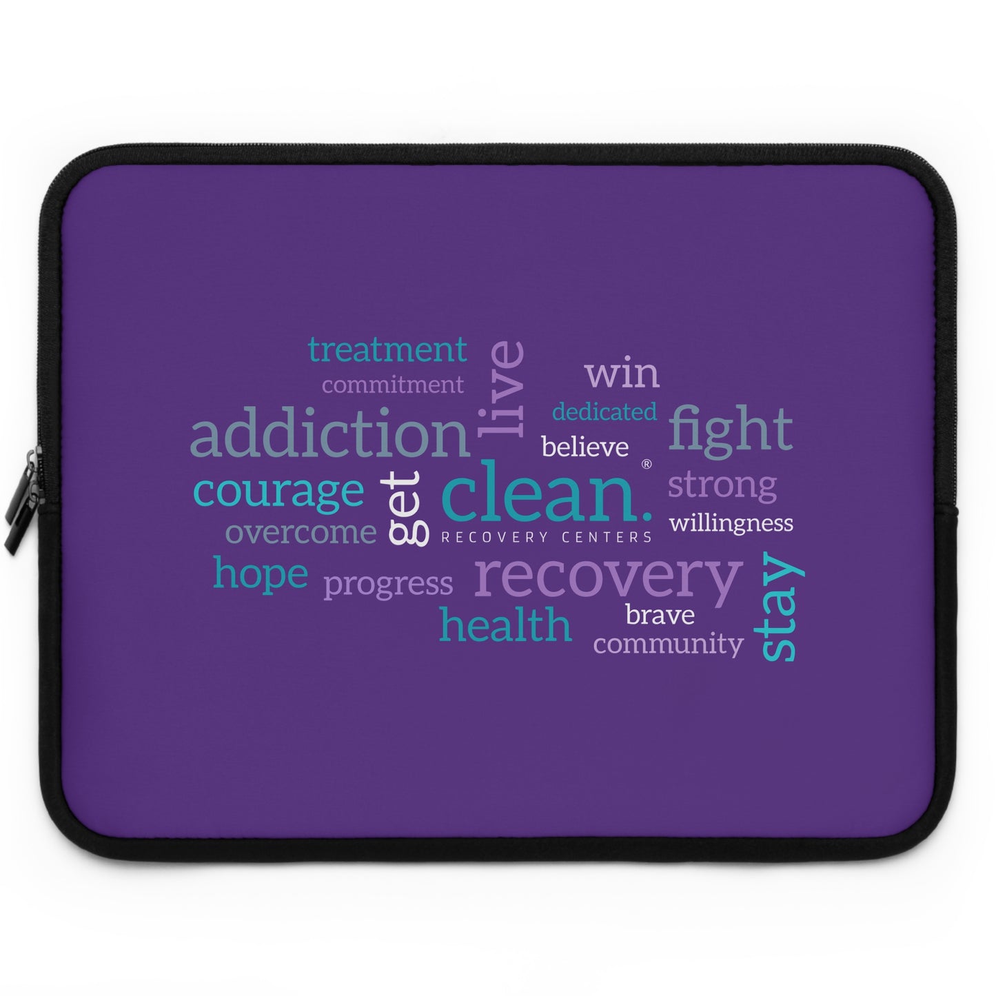 Clean Word Cloud Laptop Sleeve