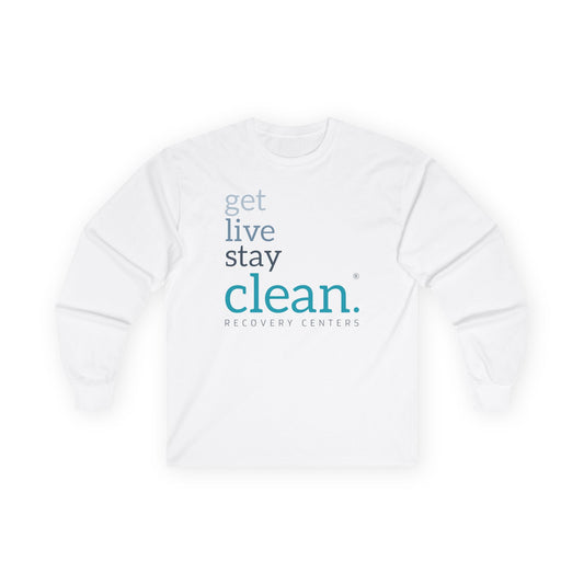 Get, Live Stay Clean Long Sleeve Tee