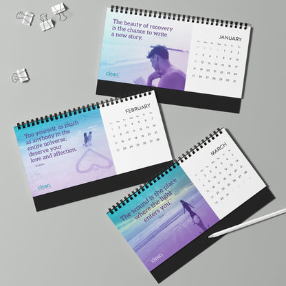 Clean Recovery Centers 2026 Desktop Calendar