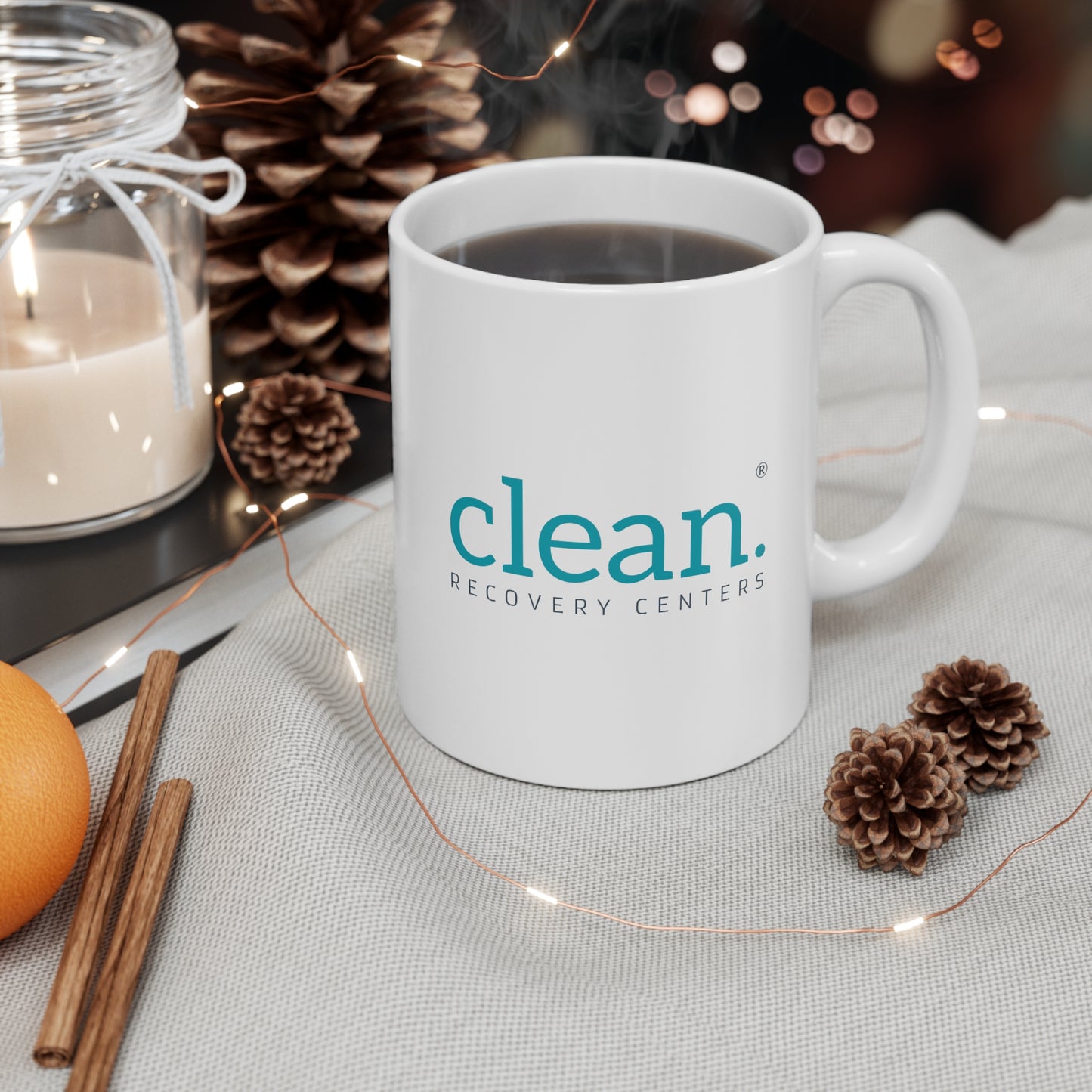 Clean Logo Ceramic Mug, 11oz