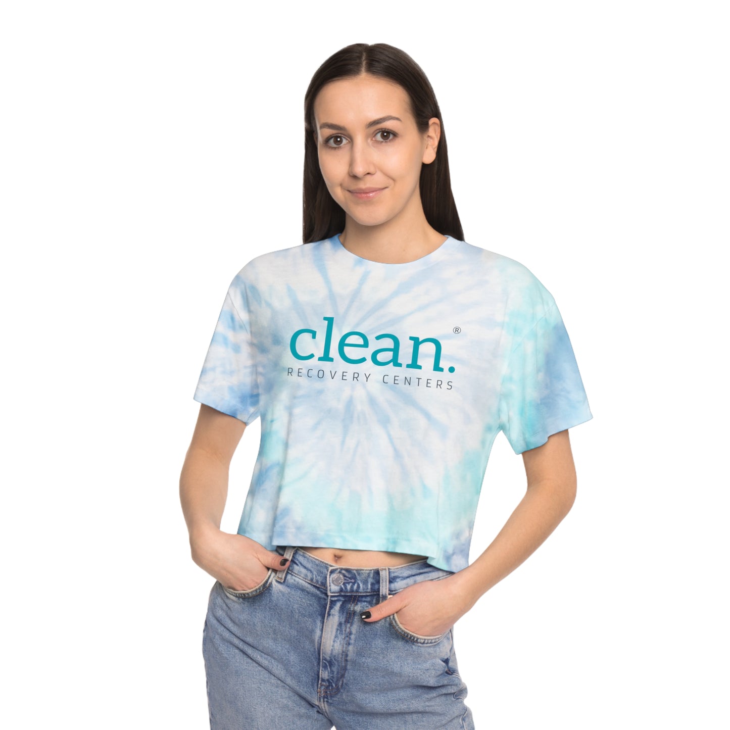 Clean Logo Tie-Dye Crop Tee