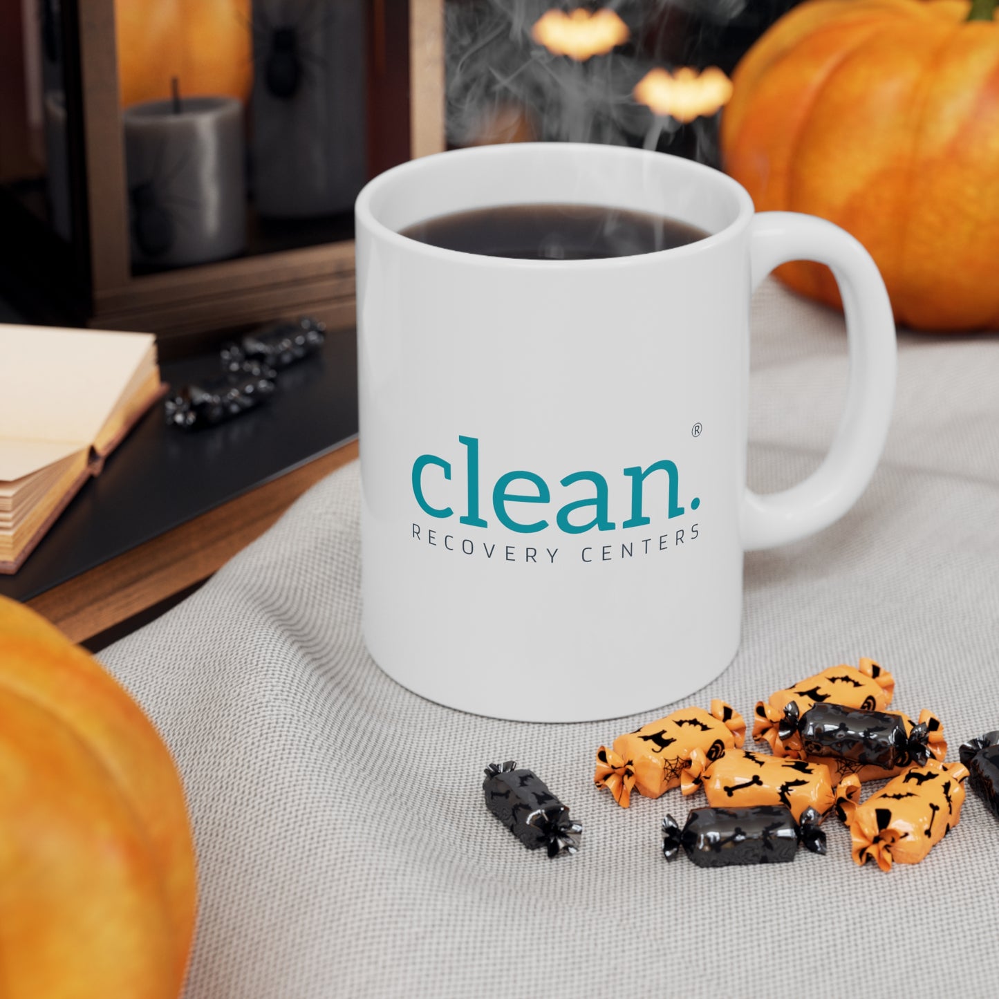 Clean Logo Ceramic Mug, 11oz