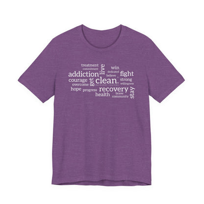 Clean Word Cloud Jersey Short Sleeve Tee