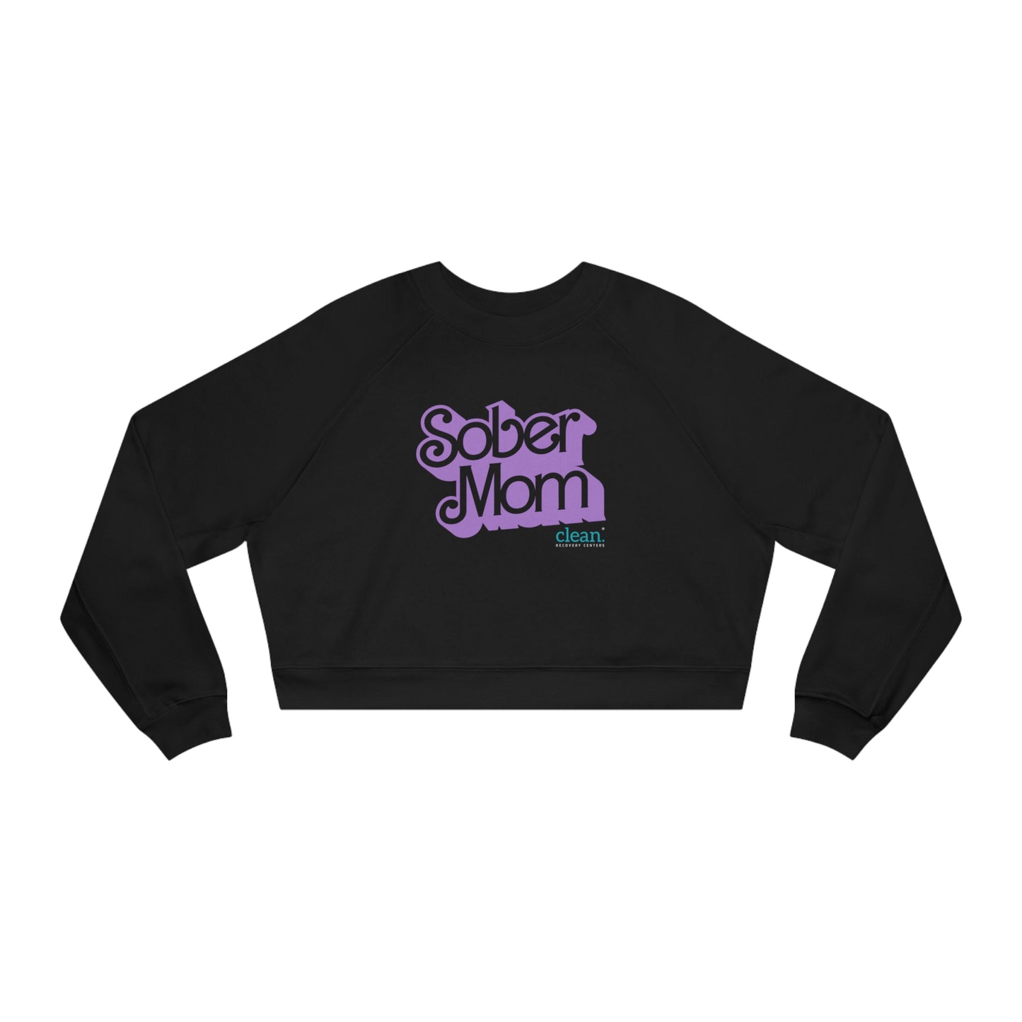 Sober Mom Cropped Fleece Pullover