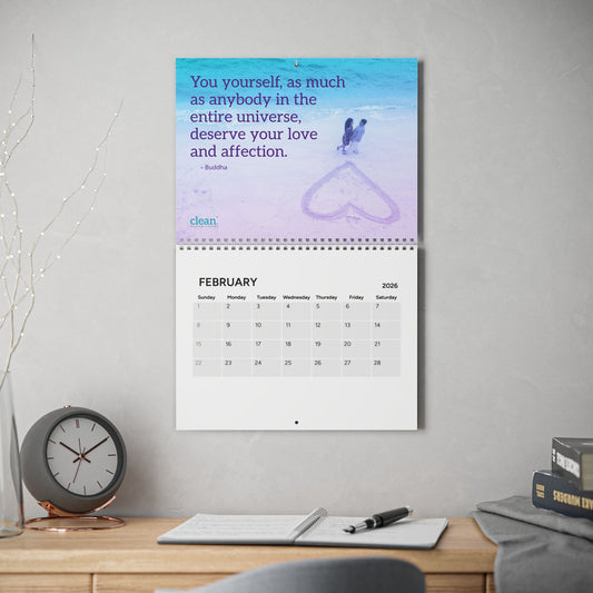 Clean 2026 Wall Calendar