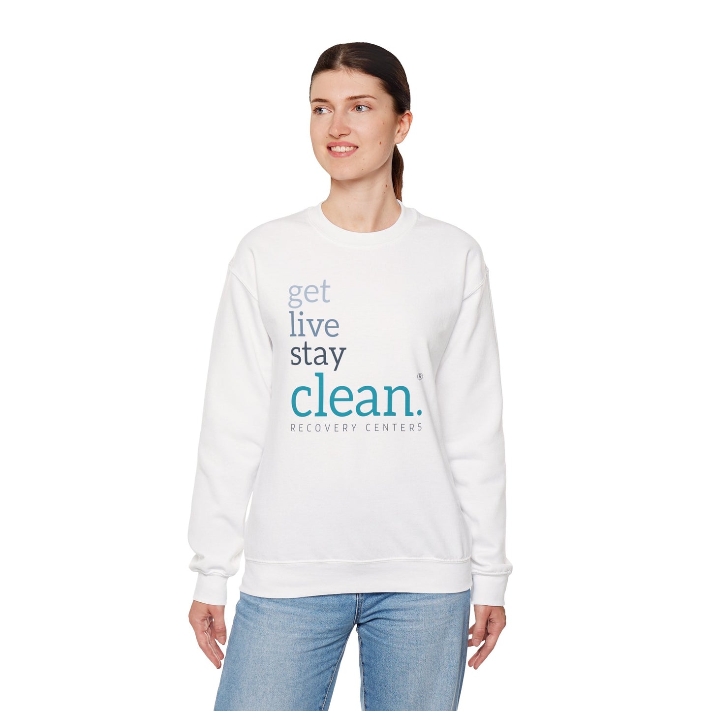 Get, Live, Stay Clean Crewneck Sweatshirt