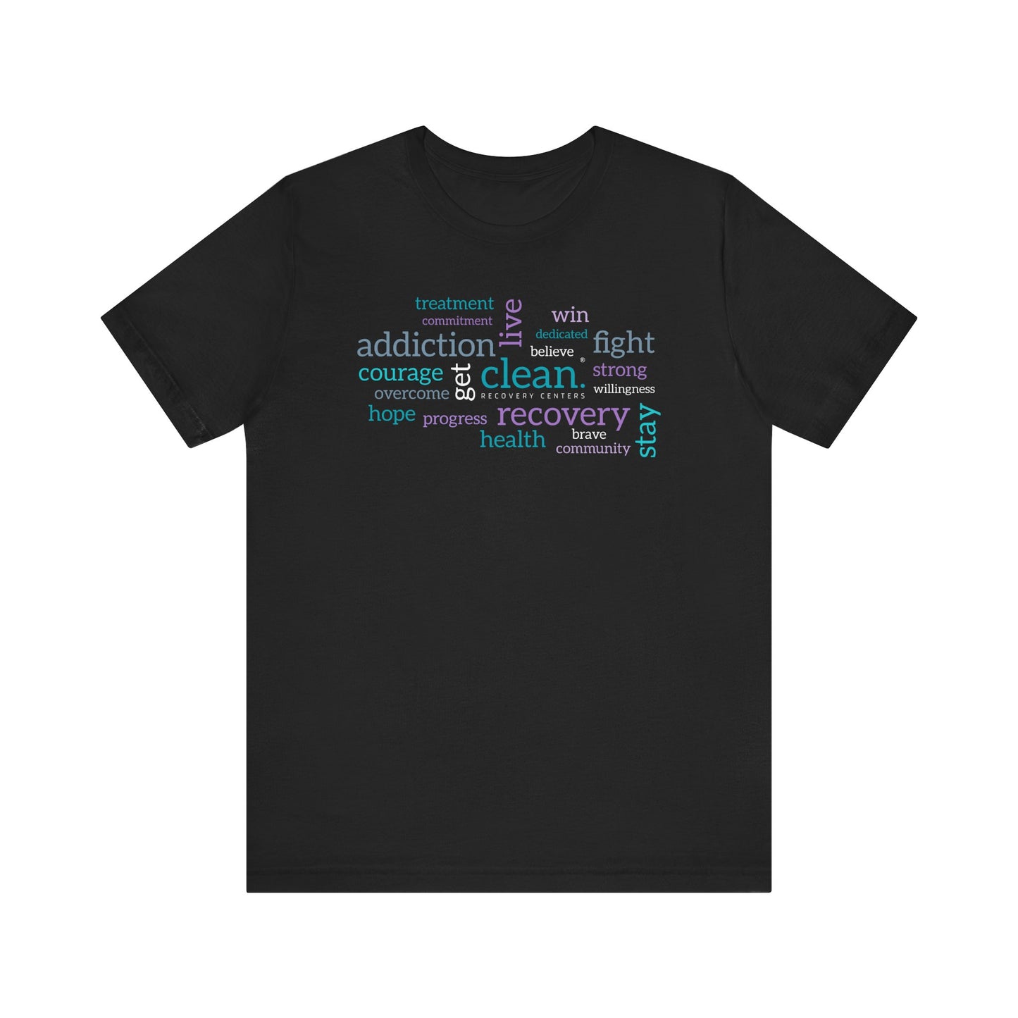 Clean Word Cloud Jersey Short Sleeve Tee