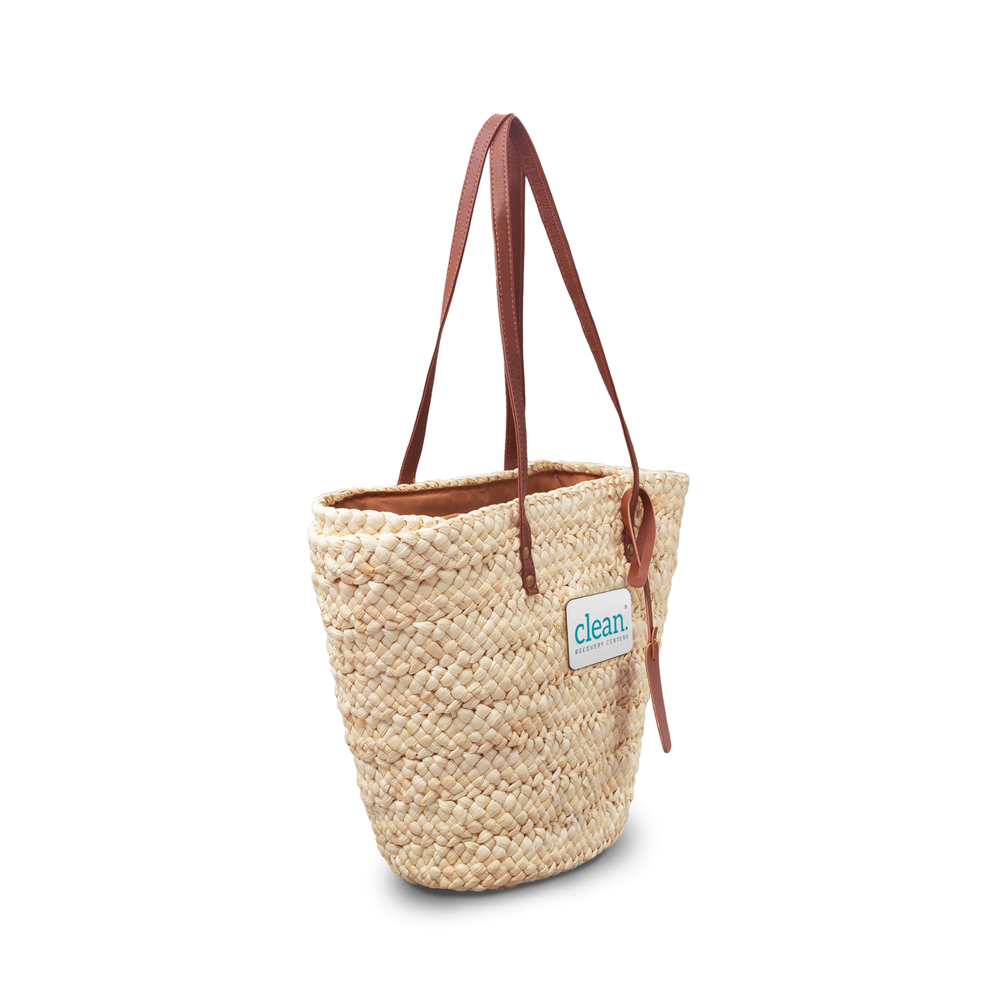 Clean Logo Beach & Market Straw Tote