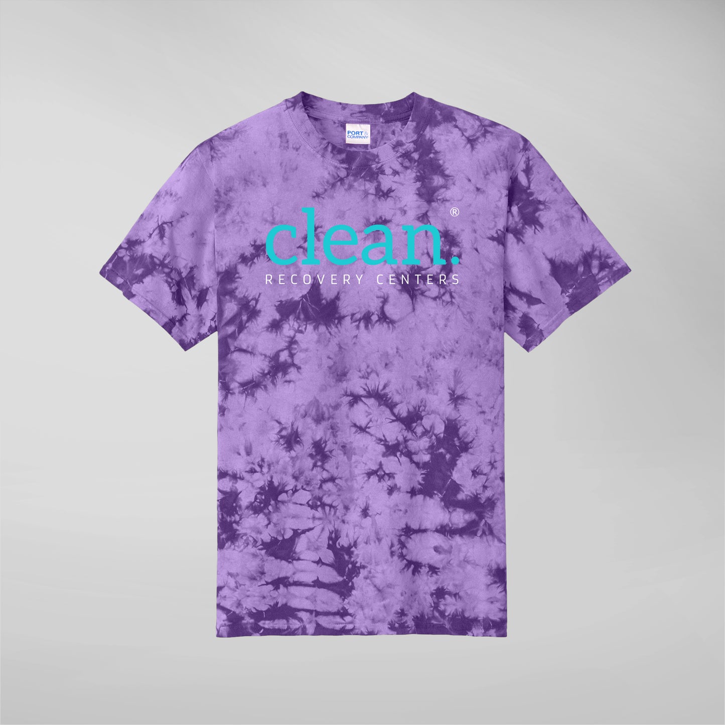 Clean Logo Crystal Tie-Dye Tee