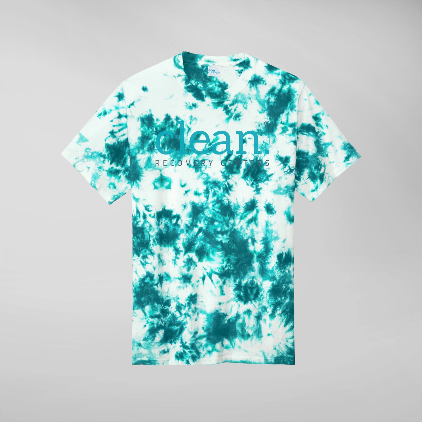 Clean Logo Crystal Tie-Dye Tee